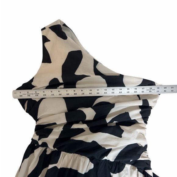 Abercrombie & Fitch Black & White Geo Print Maxi Dress - Size LP - Picture 7 of 9